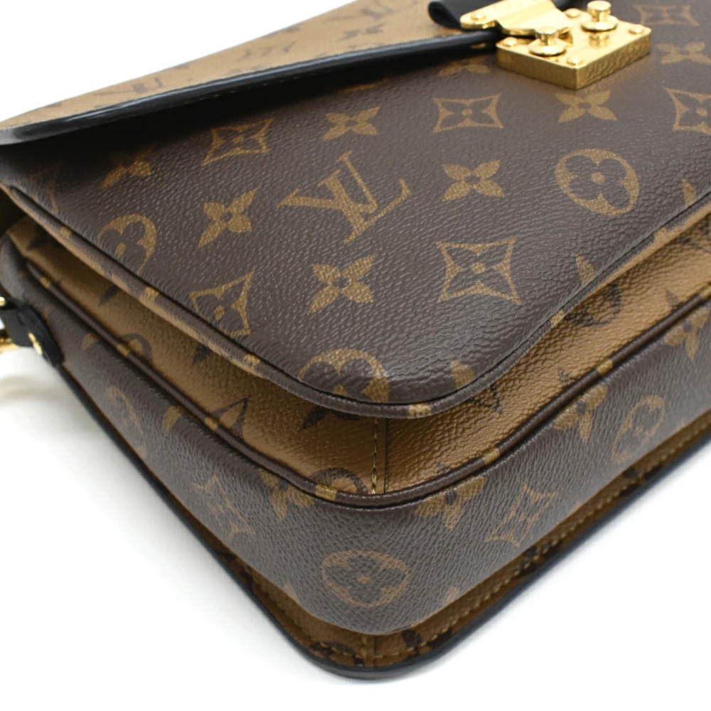 Louis Vuitton Monogram Metis Bag Reverse Handbag Pochette Shoulder Brown - Picture 6 of 8